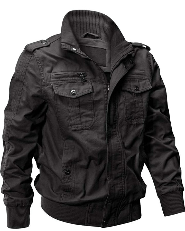 Men's Military Jacket Windbreaker Cotton Multi Pockets