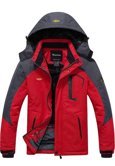 Men’s Waterproof Jacket Windproof Rain Snow Coat Mountain Ski