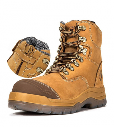 Work Boots for Men,Steel Toe,Slip Resistant Safety Oiled Leather Shoes,Breathable,Quick Dry,Anti-Fatigue
